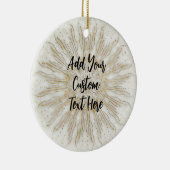 Bio bohischer Sonnenaufgang Mandala Keramik Ornament (Rechts)