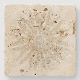 Bio bohischer Sonnenaufgang Mandala Steinuntersetzer