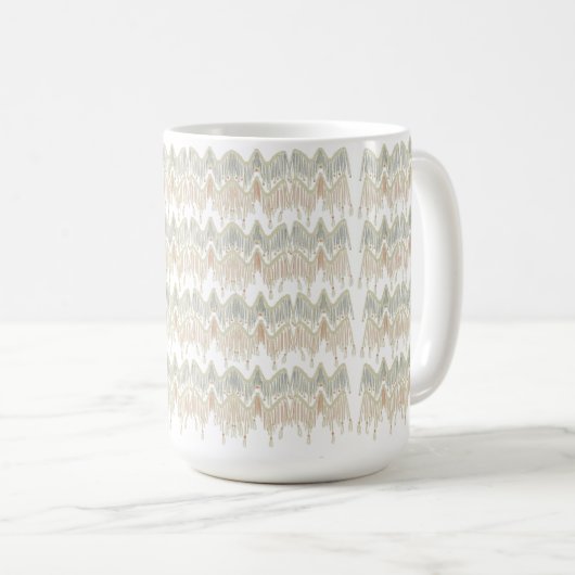 Bio Boho Abstrakt Macrame Natural Hanging Kaffeetasse (VorderseiteRechts)