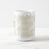 Bio Boho Abstrakt Macrame Naturfarben Kaffeetasse (Mittel)