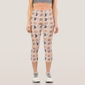 Bio Boho Pattern Capri Leggings (Vorderseite)