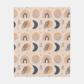 Bio Boho Pattern Fleecedecke (Vorderseite)