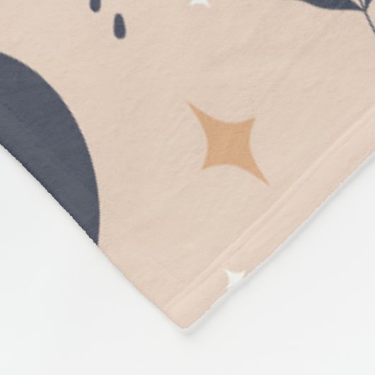 Bio Boho Pattern Fleecedecke (Ecke)