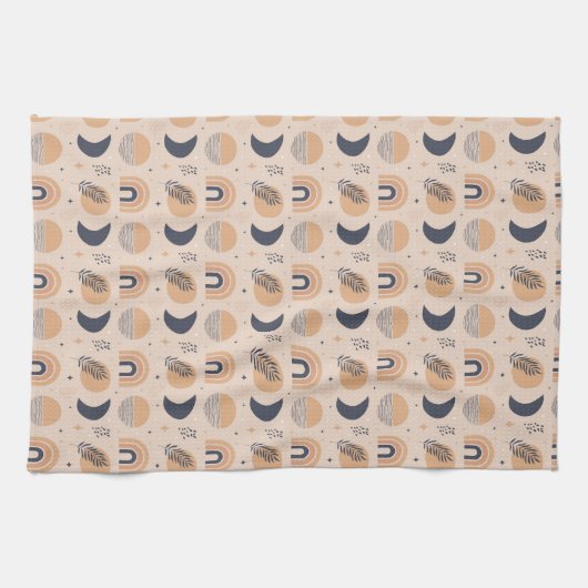 Bio Boho Pattern Geschirrtuch (Horizontal)