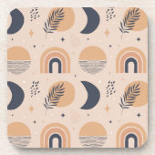 Bio Boho Pattern Getränkeuntersetzer (Vorderseite)