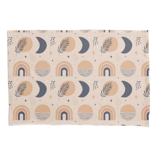 Bio Boho Pattern Kissenbezug (Vorderseite-Links)