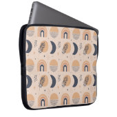 Bio Boho Pattern Laptopschutzhülle (Vorne Rechts)