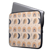 Bio Boho Pattern Laptopschutzhülle (Vorderseite Links)