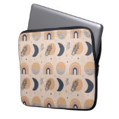 Bio Boho Pattern Laptopschutzhülle (Vorderseite Links)