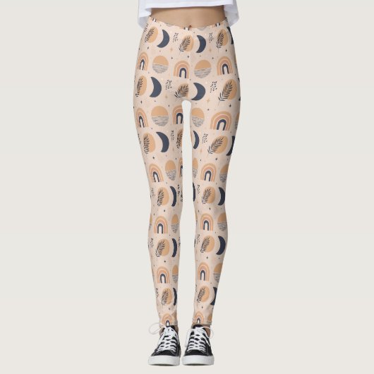 Bio Boho Pattern Leggings (Vorderseite)