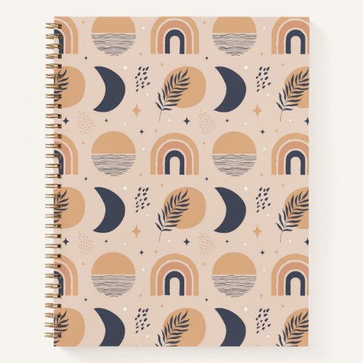 Bio Boho Pattern Notizblock (Vorderseite)