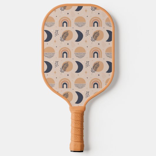 Bio Boho Pattern Pickleball Schläger (Rückseite)