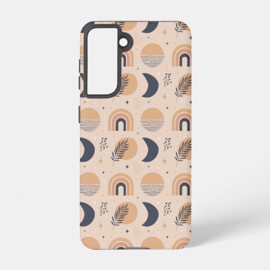 Bio Boho Pattern Samsung Galaxy Hülle (Rückseite)