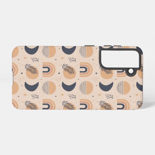 Bio Boho Pattern Samsung Galaxy Hülle (Rückseite (Horizontal))