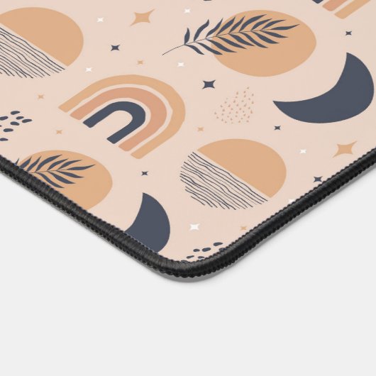Bio Boho Pattern Schreibtischunterlage (Ecke)
