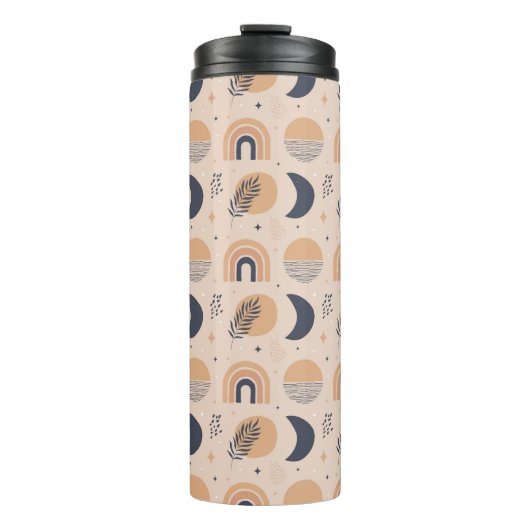 Bio Boho Pattern Thermosbecher (Vorderseite)
