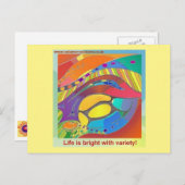 Bio Bold LifeScan Art Postkarte mit Wortlaut (Vorne/Hinten)