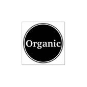 Bio. Boutique Business. Custom Gummistempel (Prägung)