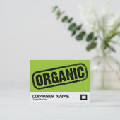 Bio Briefmarke Visitenkarte (Stehend Vorderseite)