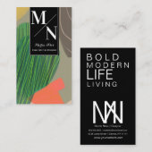 Bio Cactus Zuhause Interior Designer Visitenkarte (Vorne/Hinten)