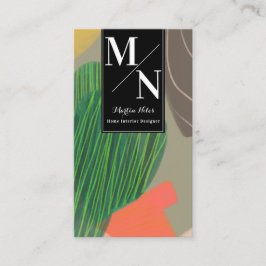 Bio Cactus Zuhause Interior Designer Visitenkarte