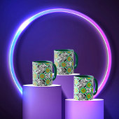 Bio Chaos kühnes Muster mit grüner Gewissheit. Tasse