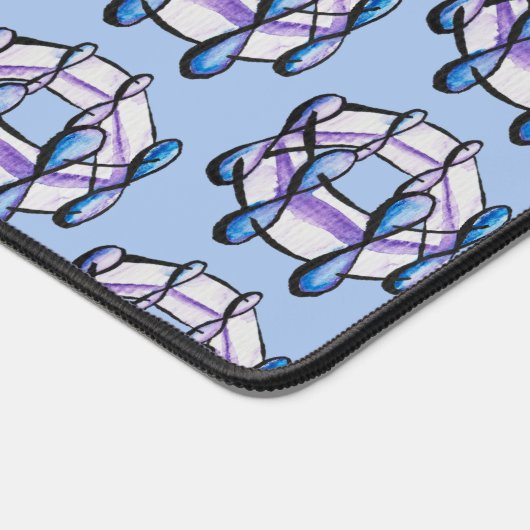 Bio Chemie Art Benzene Molecule Orgo Schreibtischunterlage (Ecke)