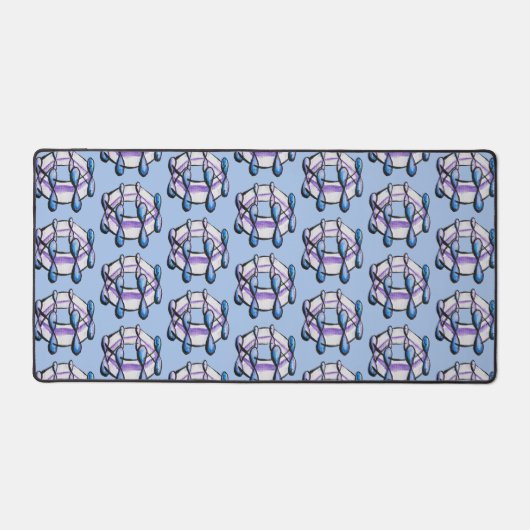 Bio Chemie Art Benzene Molecule Orgo Schreibtischunterlage (Vorderseite)