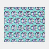 Bio Chemie Benzol-Moleküle Fleecedecke (Vorderseite (Horizontal))