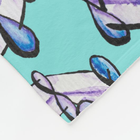 Bio Chemie Benzol-Moleküle Fleecedecke (Ecke)