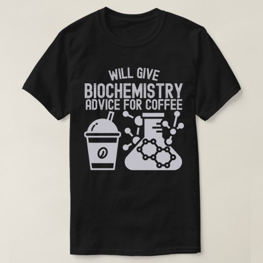 Bio-Chemie-Beratung für Kaffee T-Shirt (Design vorne)