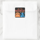 Bio-Chemie-Beratung für Tacos Quadratischer Aufkleber (Tasche)