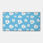 Bio Chemie Blue Molecules Science Geek Schreibtischunterlage (Vorderseite)