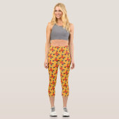 Bio Chemie Geek Molecule Muster Chemist Capri Leggings (Vorderseite)