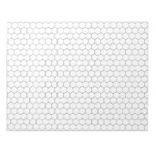 Bio Chemie Hexagonal Große Graph Paper Notizblock (Vorderseite)