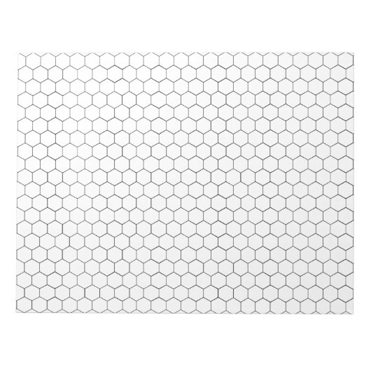 Bio Chemie Hexagonal Große Graph Paper Notizblock (Vorderseite)