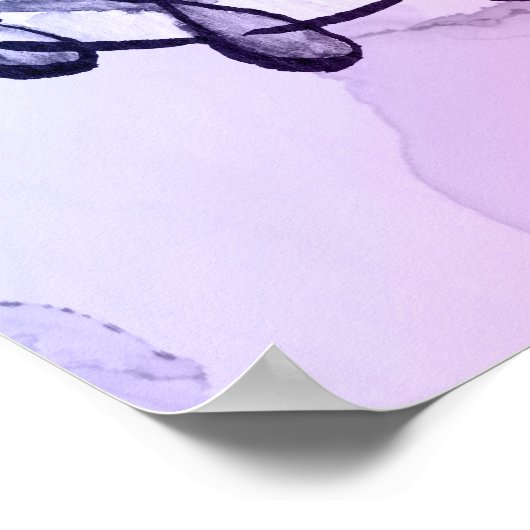 Bio Chemie Liebe Molecule Student Chemist Poster (Ecke)