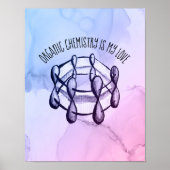 Bio Chemie Liebe Molecule Student Chemist Poster (Vorne)