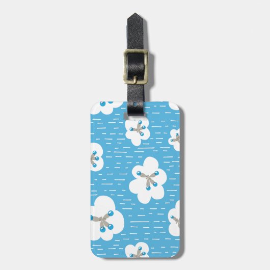 Bio Chemie Molekül Muster Wissenschaft Geek Gepäckanhänger (Vorderseite vertikal)