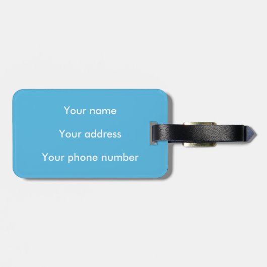 Bio Chemie Molekül Muster Wissenschaft Geek Gepäckanhänger (Rückseite horizontal)