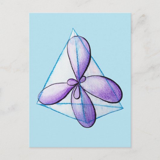 Bio Chemie Molekulare Atomorbitalwissenschaft Postkarte (Vorderseite)