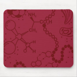 Bio-/Chemie-Spektrum-Burgunder-Mausunterlage Mousepad