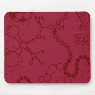 Bio-/Chemie-Spektrum-Burgunder-Mausunterlage Mousepad