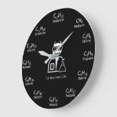 Bio Chemie-Uhr - Schwarzes Große Wanduhr (Winkel)