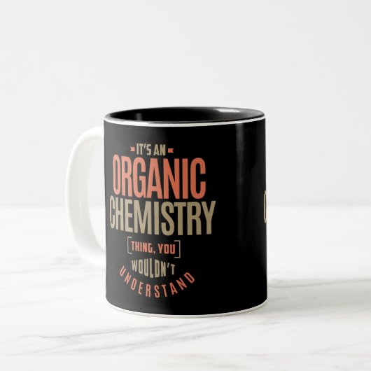 Bio Chemie Zweifarbige Tasse (Vorderseite Links)