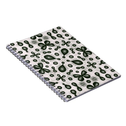 Bio Chemielehrerin Schwarzweißmuster Notizblock (Rechte Seite)