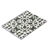 Bio Chemielehrerin Schwarzweißmuster Notizblock (Linke Seite)