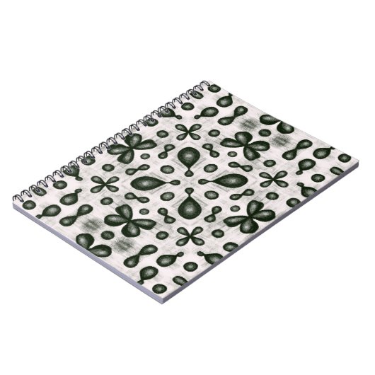 Bio Chemielehrerin Schwarzweißmuster Notizblock (Linke Seite)