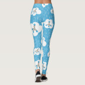 Bio Chemiemoleküle Blue Science Geek Leggings (Rückseite)