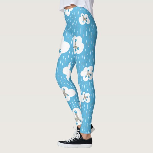 Bio Chemiemoleküle Blue Science Geek Leggings (Links)